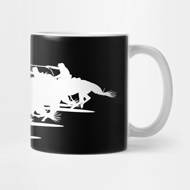 Army - Cavalry Charge - White Silhouette by twix123844